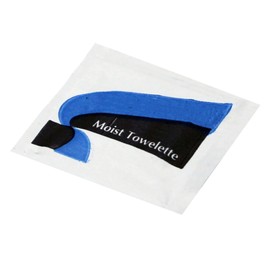 Moist Wet Wipe Towelette Individually Wrapped 4.5 x 6.25 inch, Lemon Scent, Single Use, Alcohol Free (300)