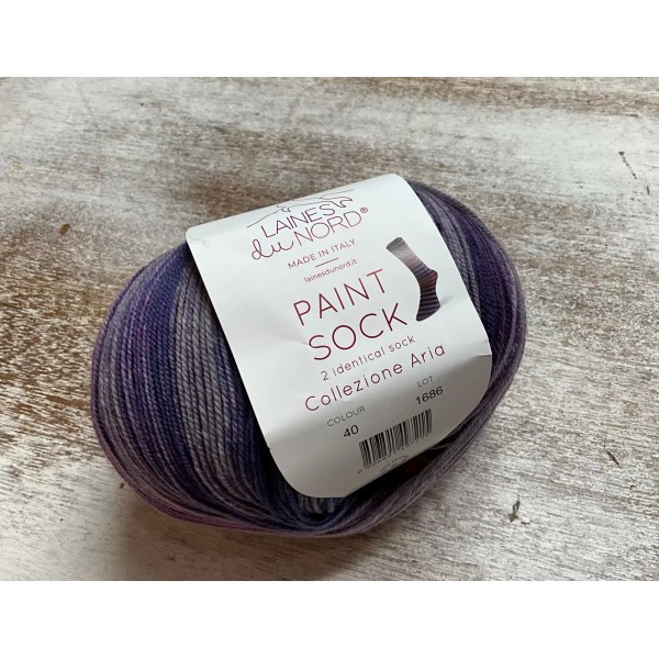 Laines du Nord PAINT SOCK fingering weight yarn 458 yards/100