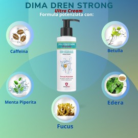 Dima Dren Strong Anti-Cellulite-Creme, starke Entwässerung, hyperpenetrante, bioaktive Formel, straffend gegen Lager und Staunässe ImmunoSTRONG