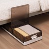 TlaroRiz Plastic Under Bed Storage 58QT/14.5Gal Flat Underbed Storage Containers