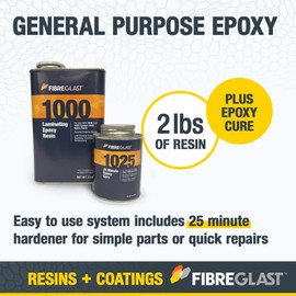 Fibre Glast - System 1000 Epoxy Resin - Standard Part Kit - 1 Quart - Tough Epoxy for Quick Repairs and Fabrication