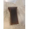 Parker Safety Razor Brown Jeereal Genuine Leather Double Edge Safety