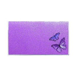 2 Year Bling Glitter Pocket Calendar Planner with Note Pad, Wildlife & Animals (Lavender Butterfly, 2025-2026)