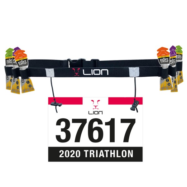 LION SPORTSWEAR Running Belt for Race Number & Gel Holder