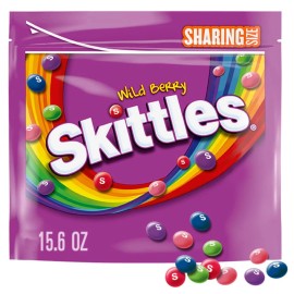 Skittles 15.6 Ounce SKITTLES Wild Berry Chewy Candy Sharing Size for Valentine Gifts