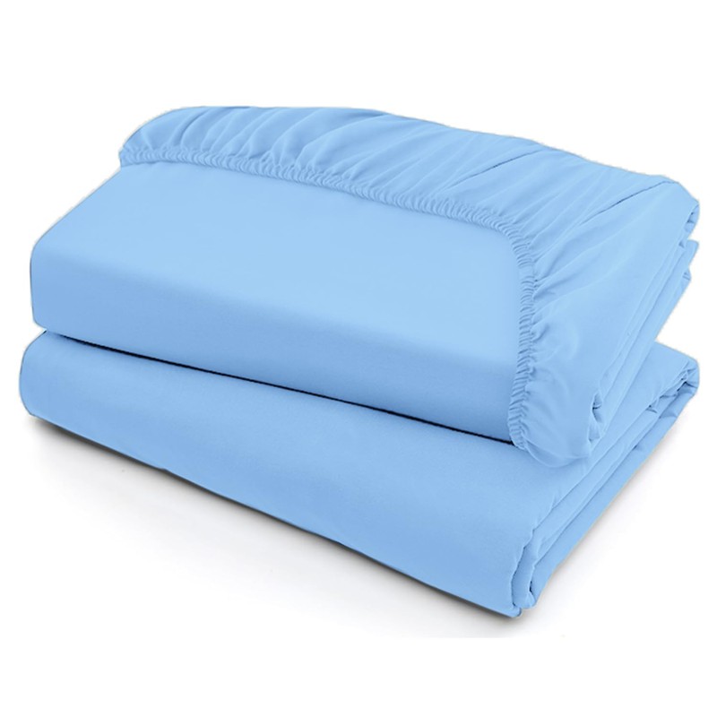 SSW HOMES Fitted Sheet Extra Deep 40cm, Brushed Microfiber Breathable