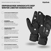 GripGrab Ride Windproof Deep Winter 3-Finger Lobster Cycling Gloves Warm