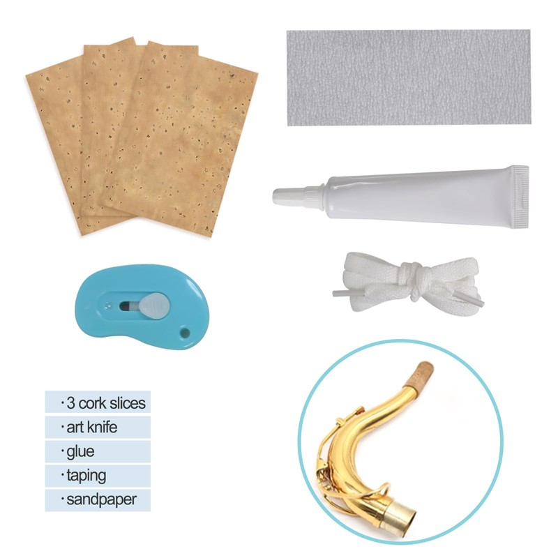 Tenor Saxophone Neck Cork, 3 Pieces Saxophone Neck Cork, Saxophone