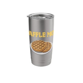 Funny Waffle Mom Apparel Waffles Maker Mother Breakfast Stainless Steel Insulated Tumbler