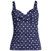 Lands' End womens Underwire, Deep Sea Polka Dot, 4