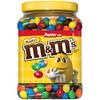 M&M'S Peanut Chocolate Candy Pantry Size Plastic Jar 62 oz.