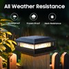 Solar Post Cap Lights 6-Pack, 2 Modes 16LEDs Bright Solar