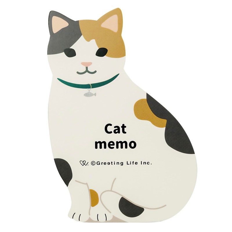 Greeting Life Animal Die-Cut Memo Cat ETN-187