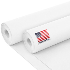 Paclord 24" x 1200" (100 ft) White Kraft Paper Roll (Value Pack of 2), 45 lbs Thickness, Made in USA Colored Kraft Paper for School, Bulletin Kraft Paper - Odorless, Non-Toxic, Safe for Kids