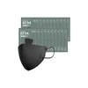 Ribens 에버퓨어 새부리형 마스크(KF94)(블랙/대형) 100입 Everpure Duckbill Mask (KF94) (Black/Large)