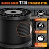 Black Stainless Steel Cable for Railing - 200FT 1/8" T316