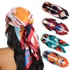 HBselect 4PCS Head Scarf for Women 35” Head Scarves Silk