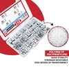 AIMUNOK 158Pcs M3 M4 M5 M6 M8 M10 Half Hex