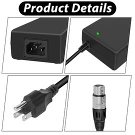 4 pin XLR 12v Power Supply Suitable for Devices Such as Sony F55, F5, Venice, Canon C500 MKII, C500 MK III, C300 MKII, ARRI Camera Monitor, Panasonic Zaxcom Fusion Camera Monitor, etc.