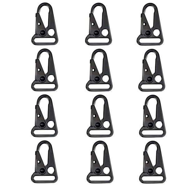 12 Pieces 1 Inch Enlarged Mouth Clip Sling Clasp Hook