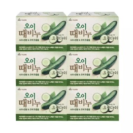 Mugunghwa 무궁화 때비누 오이 90g x6개 Mugunghwa Soap Bar Cucumber 90g x 6 pieces