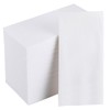 [Pack of 200] FOCUSLINE Disposable Bathroom Napkins | Single-Use Linen-Feel