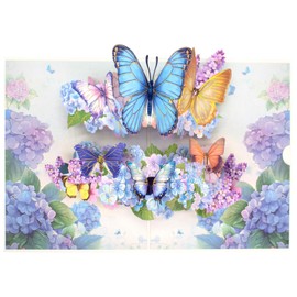Birthday Card for Women, Pop Up Butterfly Greeting Cards for Mum, Daughter, Sister, Friends with Blank Card and Envelope