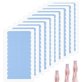 120Pcs Hair Extension Tape Double Sided Hair Tape,Extensions Invisible Waterproof Double Sided Hair Tape,Tape in Human Hair Extensions Wig Tape Beauty Tools(Blue)