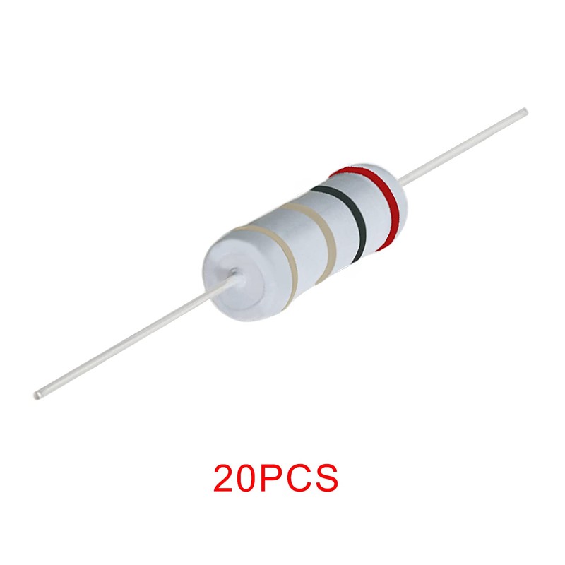 Aopin 2 Ohm Metal Oxide Resistor, ±5% Tolerance Precision 5
