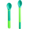 Mam Heat Sensitive Spoons & Cover, Weaning Cutlery, Change Colour