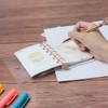 A7 Soft PVC Binder Cover Clear Rose Gold Refillable Budget