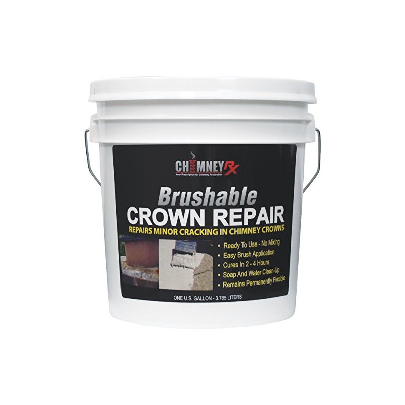300014 Brushable Chimney Crown Repair – Elastomeric & Waterproof Coating
