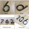6 Inch Large Modern House Numbers For Outside, Address Numbers