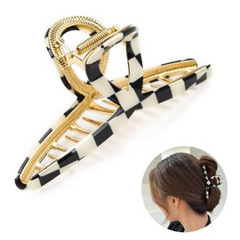 Big Hair Claw Clip - Lattice Design Acetate Claw, Girl metal hair clip, Perfect Big Hair Accessories for Long Thick Hair