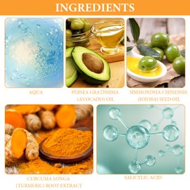 Turmeric Face Wash, 100% Organic Turmeric Glow Scrub for Deep Cleaning, Remove Makeup, Brightens and Firms Skin, Helps to Reduce Acne and Dark Spots(100ml)