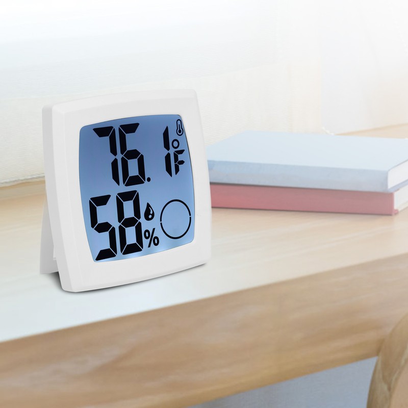 Multifunctional Indoor Thermometer Tabletop Thermo Hygrometer Minimalist Digital Hygrometer