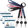 YOUOWO Neck Strap, Neck Strap, Elastic Reel, ID Card Holder,