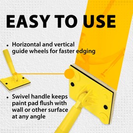 LABORATE LIGHTING TRIM SMART PAINT EDGER – PRECISION PAINTING TOOL for CEILINGS, BASEBOARDS, WINDOWS, DOORS and MOLDINGS., Yellow
