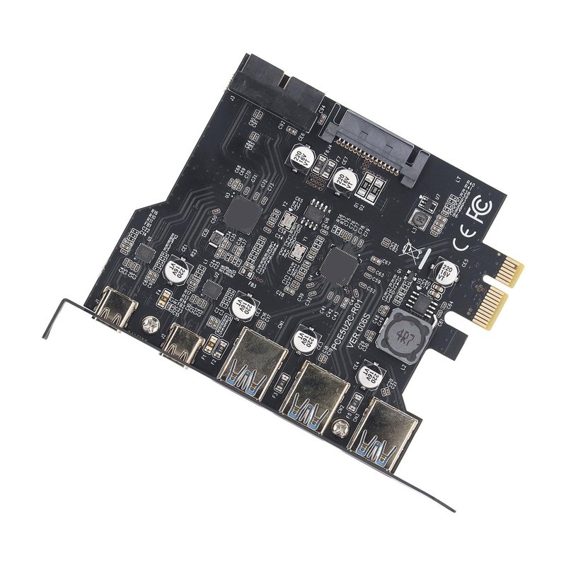 PCIe to USB 3.2 Gen 2 Card, 20 Gbps Bandwidth,