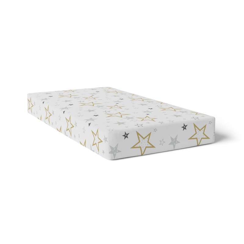Kushies Baby 100% Breathable Cotton Percale Baby Crib Sheet, Fully