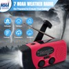 Emergency Weather Radio AM/FM/NOAA with 2000mAh, Portable Hand Crank Radio