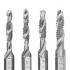 6Pcs Taps HSS Hex Shank Screw Thread Combined Tapping Drill