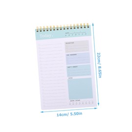 Tofficu 2pcs Daily Planner Notepad Tear-Off Memo Pad for Organizing Schedules Activities and Reminders for Personal and Work Use Lightweight and Convenient Design