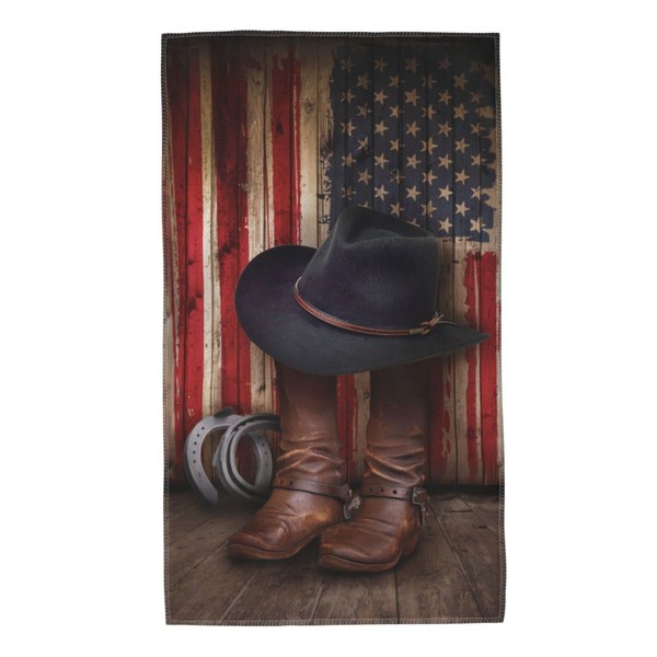 Ohiokwei American Western - Toallas de mano con patrón de