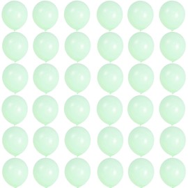Balloons Pastel Green 12 Inches, Pack of 36 Macaron Green Balloons Helium Balloons, Light Green Latex Balloons, Party Balloons for Birthday, Wedding, Gender Reveal, Bridal Shower, Baby Shower