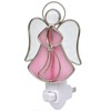 Stained Glass Angel Night Light Decorative Accent Lite Wall Plug