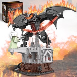 The King of The Magic Rings Devil Building Set for Adults, Dark Lord Monsters vs Figure on The Cliff, Monsters Building Set Collection Gift for Adult and Film Fans, Great Toy for Kids 14+, 988PCS