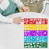 perfeclan 20 Pieces Painting Stencil Templates Washable Colorful Paint Stencils