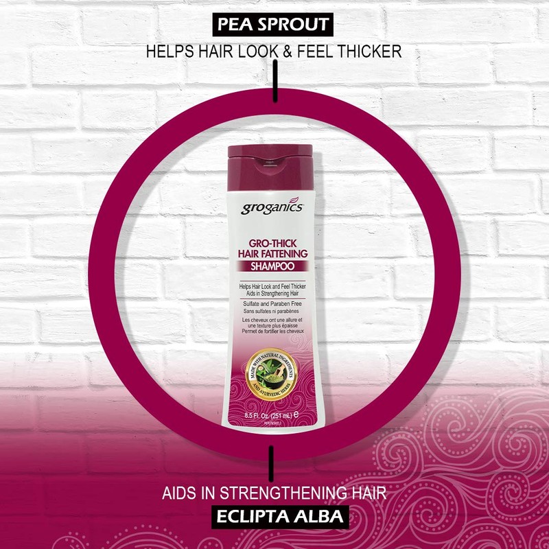 Groganics Thick Hair Fattening Shampoo 8.5oz