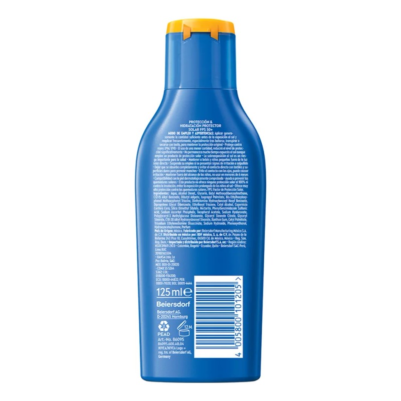 Protector Solar Corporal NIVEA SUN Protección E Hidratación Fps50+ 125Ml